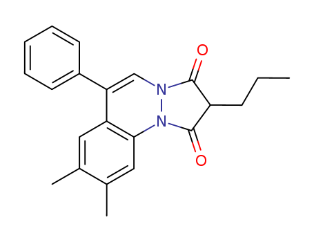 21641-54-3,1H-Pyrazolo[1,2-a]cinnoline-1,3(2H)-dione,8,- 9-dimethyl-6-phenyl-2-propyl- ,