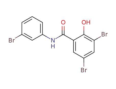 Molecular Structure of 4214-46-4 (Benzamide, 3,5-dibromo-N-(3-bromophenyl)-2-hydroxy-)