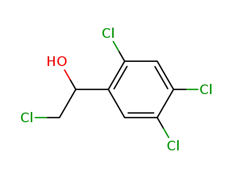 Molecular Structure of 20917-55-9 (Benzenemethanol, 2,4,5-trichloro-a-(chloromethyl)-)