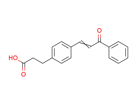 Molecular Structure of 61059-47-0 (Benzenepropanoic acid, 4-(3-oxo-3-phenyl-1-propenyl)-)