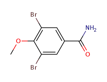 Molecular Structure of 4135-43-7 (Benzamide, 3,5-dibromo-4-methoxy-)