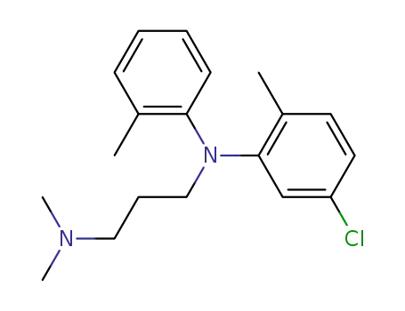 Molecular Structure of 64633-43-8 (1,3-Propanediamine,
N-(5-chloro-2-methylphenyl)-N',N'-dimethyl-N-(2-methylphenyl)-)