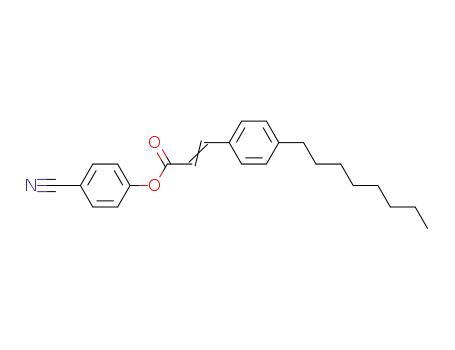 Molecular Structure of 56131-61-4 (2-Propenoic acid, 3-(4-octylphenyl)-, 4-cyanophenyl ester)