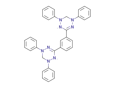 Molecular Structure of 7265-45-4 (1,2,4,5-Tetrazin-1(2H)-yl,
6,6'-(1,3-phenylene)bis[3,4-dihydro-2,4-diphenyl-)
