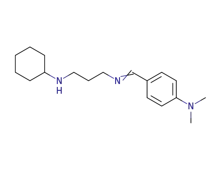 Molecular Structure of 36650-14-3 (1,3-Propanediamine,N1-cyclohexyl-N3-[[4-(dimethylamino)phenyl]methylene]-)