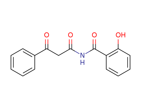 Molecular Structure of 14001-94-6 (Benzenepropanamide, N-(2-hydroxybenzoyl)-b-oxo-)