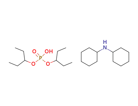 Molecular Structure of 61010-81-9 (3-Pentanol, hydrogen phosphate, compd. with
N-cyclohexylcyclohexanamine (1:1))