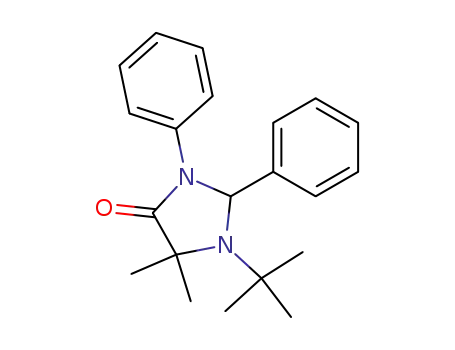 Molecular Structure of 60687-68-5 (4-Imidazolidinone, 1-(1,1-dimethylethyl)-5,5-dimethyl-2,3-diphenyl-)