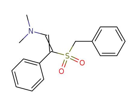 Molecular Structure of 63231-34-5 (Ethenamine, N,N-dimethyl-2-phenyl-2-[(phenylmethyl)sulfonyl]-)