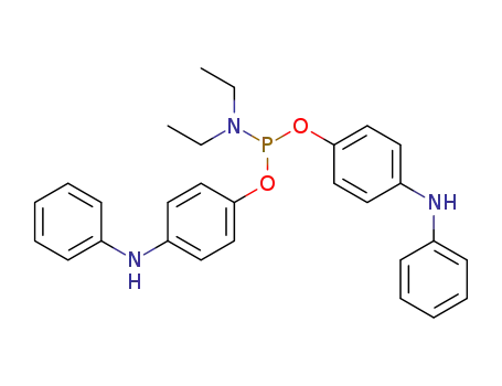 Molecular Structure of 56866-31-0 (Phosphoramidous acid,diethyl-, bis[4-(phenylamino)phenyl] ester (9CI))