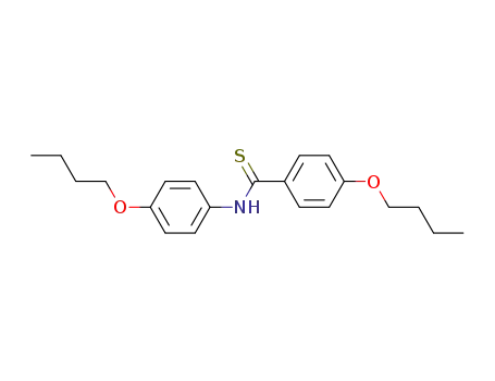 Molecular Structure of 5198-06-1 (Benzenecarbothioamide, 4-butoxy-N-(4-butoxyphenyl)-)