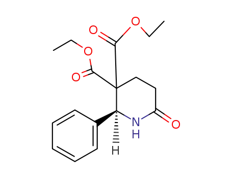 Molecular Structure of 61298-34-8 (3,3-Piperidinedicarboxylic acid, 6-oxo-2-phenyl-, diethyl ester)