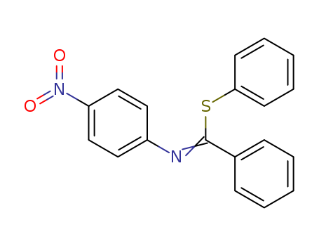 Molecular Structure of 14156-55-9 (Benzenecarboximidothioic acid, N-(4-nitrophenyl)-, phenyl ester)