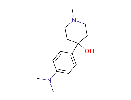 Molecular Structure of 13299-36-0 (4-Piperidinol, 4-[4-(dimethylamino)phenyl]-1-methyl-)