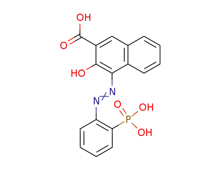 Molecular Structure of 59488-14-1 (2-Naphthalenecarboxylic acid, 3-hydroxy-4-[(2-phosphonophenyl)azo]-)