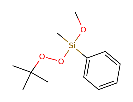 Molecular Structure of 54710-47-3 (Silane, [(1,1-dimethylethyl)dioxy]methoxymethylphenyl-)