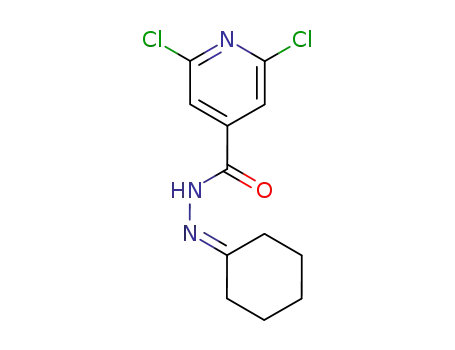 4-Pyridinecarboxylic acid, 2,6-dichloro-, cyclohexylidenehydrazide