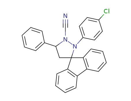Spiro[9H-fluorene-9,3'-pyrazolidine]-1'-carbonitrile, 2'-(4-chlorophenyl)-5'-phenyl-