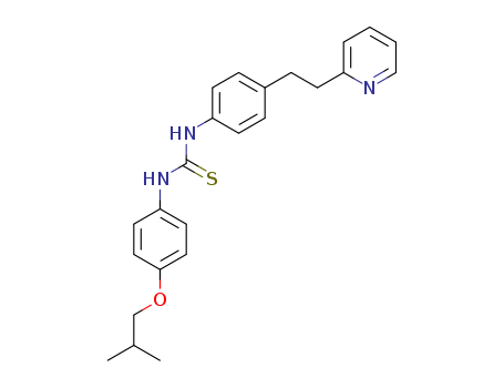 Thiourea,N-[4-(2-methylpropoxy)phenyl]-N'-[4-[2-(2-pyridinyl)ethyl]phenyl]-