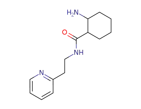 Cyclohexanecarboxamide, 2-amino-N-[2-(2-pyridinyl)ethyl]-, cis-