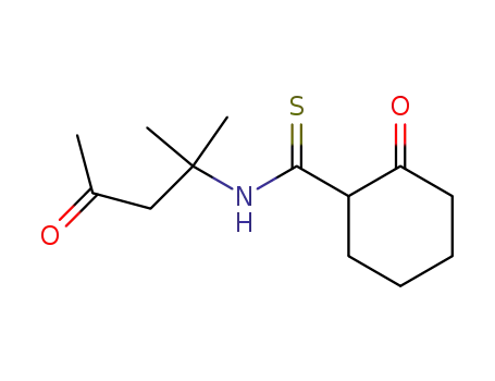 Cyclohexanecarbothioamide, N-(1,1-dimethyl-3-oxobutyl)-2-oxo-
