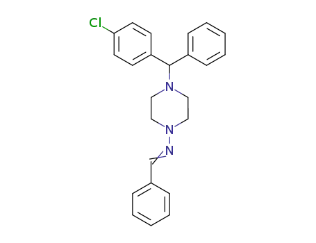 Molecular Structure of 1698-34-6 (1-Piperazinamine,4-[(4-chlorophenyl)phenylmethyl]-N-(phenylmethylene)-)