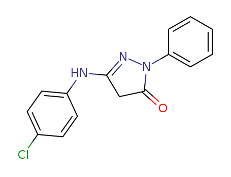 3H-Pyrazol-3-one, 5-[(4-chlorophenyl)amino]-2,4-dihydro-2-phenyl-