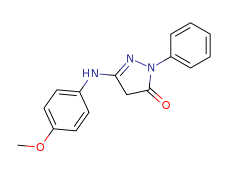 3H-Pyrazol-3-one, 2,4-dihydro-5-[(4-methoxyphenyl)amino]-2-phenyl-