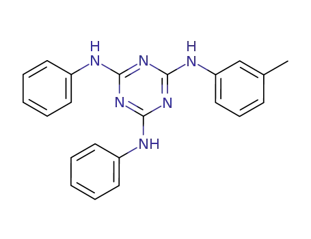 Molecular Structure of 83657-00-5 (1,3,5-Triazine-2,4,6-triamine, N-(3-methylphenyl)-N',N''-diphenyl-)