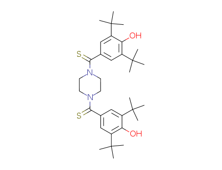 Piperazine,1,4-bis[[3,5-bis(1,1-dimethylethyl)-4-hydroxyphenyl]thioxomethyl]- (9CI) cas  4150-54-3