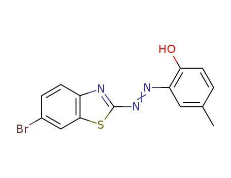 Molecular Structure of 14607-06-8 (Phenol, 2-[(6-bromo-2-benzothiazolyl)azo]-4-methyl-)
