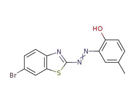 Molecular Structure of 14607-06-8 (Phenol, 2-[(6-bromo-2-benzothiazolyl)azo]-4-methyl-)
