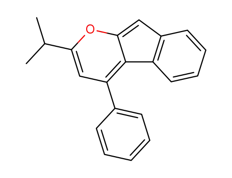 Molecular Structure of 62225-31-4 (Indeno[2,1-b]pyran, 2-(1-methylethyl)-4-phenyl-)