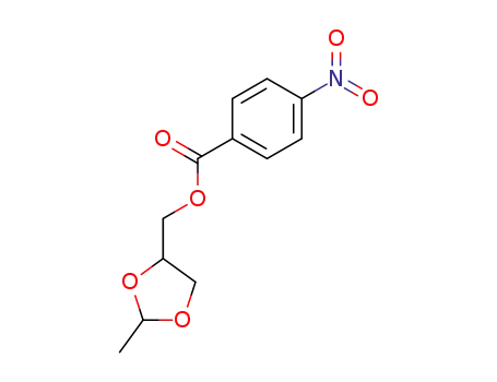 Molecular Structure of 58006-17-0 (1,3-Dioxolane-4-methanol, 2-methyl-, 4-nitrobenzoate)