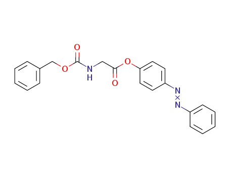 Molecular Structure of 5269-50-1 (Glycine, N-[(phenylmethoxy)carbonyl]-, 4-(phenylazo)phenyl ester)