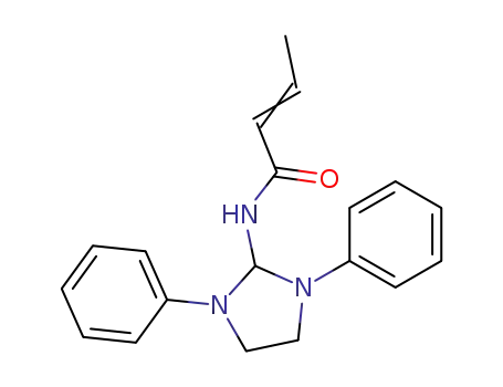 Molecular Structure of 57446-24-9 (2-Butenamide, N-(1,3-diphenyl-2-imidazolidinyl)-)