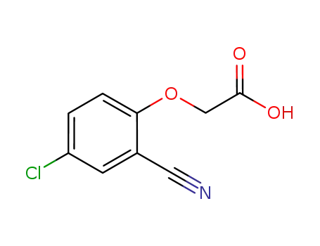 Molecular Structure of 609804-62-8 (Acetic acid, (4-chloro-2-cyanophenoxy)-)