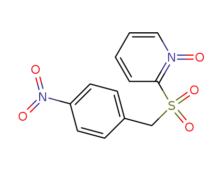 Molecular Structure of 62381-75-3 (Pyridine, 2-[[(4-nitrophenyl)methyl]sulfonyl]-, 1-oxide)