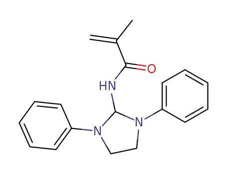 Molecular Structure of 57446-23-8 (2-Propenamide, N-(1,3-diphenyl-2-imidazolidinyl)-2-methyl-)