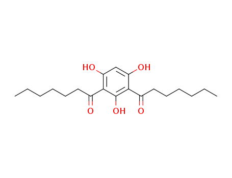 1-Heptanone, 1,1'-(2,4,6-trihydroxy-1,3-phenylene)bis-