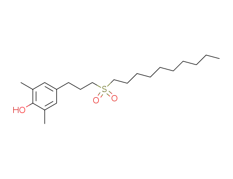Molecular Structure of 52744-35-1 (Phenol, 4-[3-(decylsulfonyl)propyl]-2,6-dimethyl-)