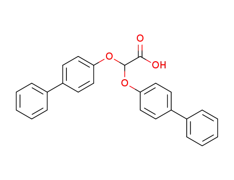 Molecular Structure of 6345-78-4 (2,2-bis(4-phenylphenoxy)acetic acid)