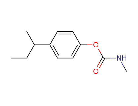 Molecular Structure of 3942-51-6 (Phenol, 4-(1-methylpropyl)-, methylcarbamate)