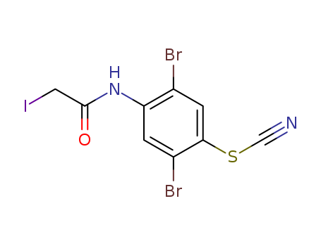 [2,5-dibromo-4-[(2-iodoacetyl)amino]phenyl] thiocyanate