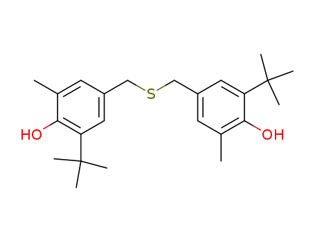 Molecular Structure of 4192-61-4 (Phenol, 4,4'-[thiobis(methylene)]bis[2-(1,1-dimethylethyl)-6-methyl-)