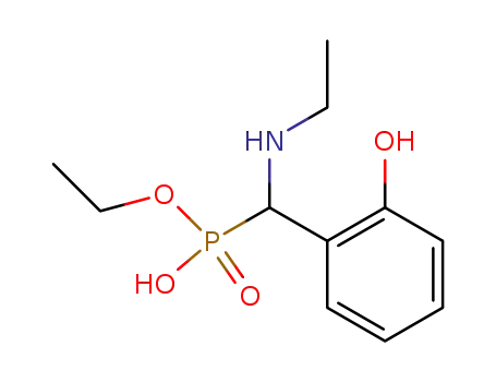 Molecular Structure of 59488-05-0 (Phosphonic acid, [(ethylamino)(2-hydroxyphenyl)methyl]-, monoethyl
ester)