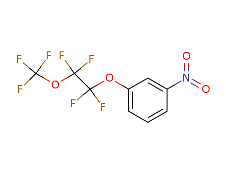 Molecular Structure of 59935-60-3 (Benzene, 1-nitro-3-[1,1,2,2-tetrafluoro-2-(trifluoromethoxy)ethoxy]-)