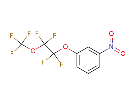 Molecular Structure of 59935-60-3 (Benzene, 1-nitro-3-[1,1,2,2-tetrafluoro-2-(trifluoromethoxy)ethoxy]-)