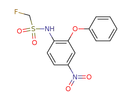 Molecular Structure of 52044-98-1 (Methanesulfonamide, 1-fluoro-N-(4-nitro-2-phenoxyphenyl)-)