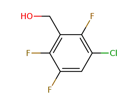 Molecular Structure of 67640-31-7 (Benzenemethanol, 3-chloro-2,5,6-trifluoro-)